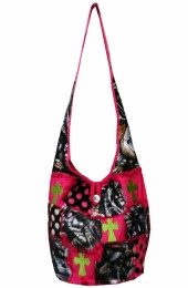 Patch Work Tote Bag-SC9005/H/PINK
